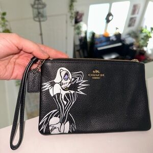 Brand new custom hand painted coach wristlet